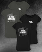 DAMEN T-SHIRT LONG TEE "BEYOND BOUNDARIES"